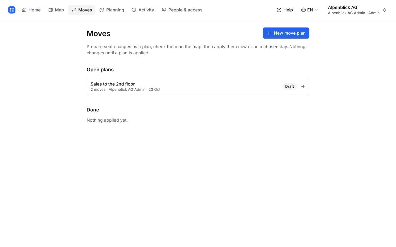 Create a move plan