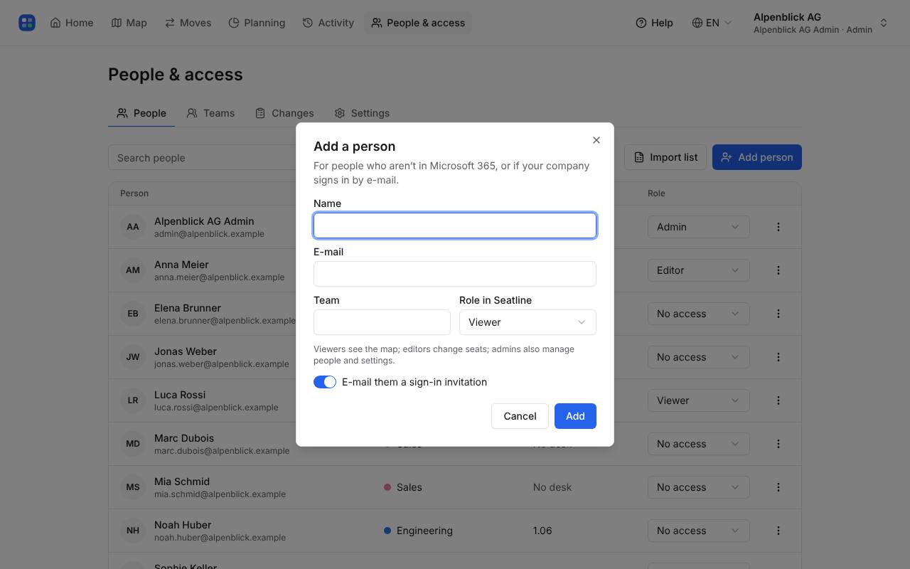 Add a person