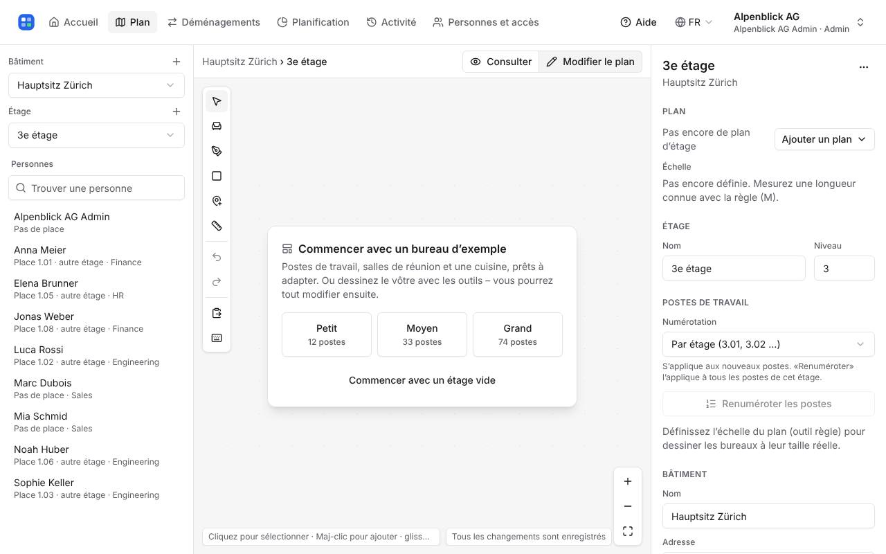 Partir d’un bureau d’exemple
