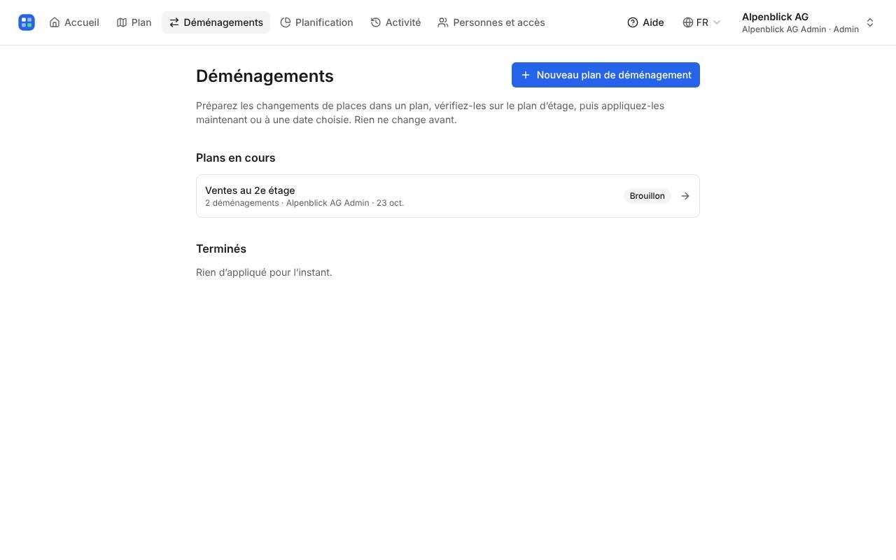 Créer un plan de déménagement